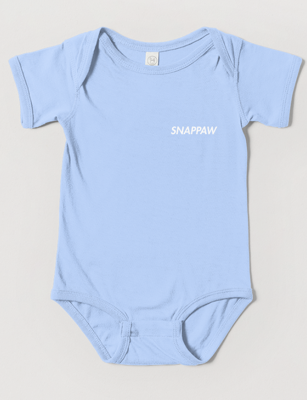 SNAPPAW baby bodysuit front