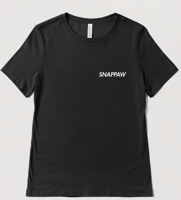 SNAPPAW black t-shirt front