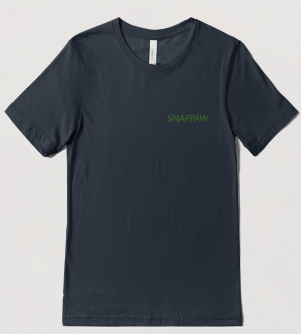 SNAPPAW navy t-shirt front