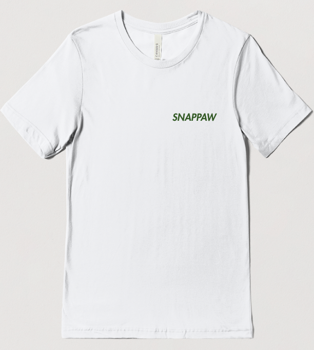 SNAPPAW white t-shirt front